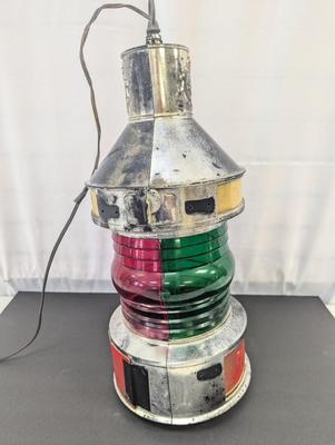 Vintage Stroh's Advertising Beer Sign Light Bar Lantern Nautical