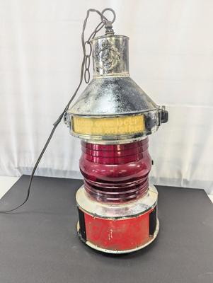 Vintage Stroh's Advertising Beer Sign Light Bar Lantern Nautical