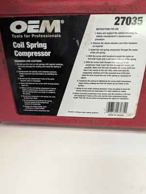 OEM Tools 27035 Coil Spring Compressor, Automotive Tool For Car & Truck Springs