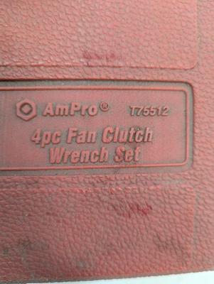 AmPro 4 Piece Fan Clutch Wrench Set Model T75512