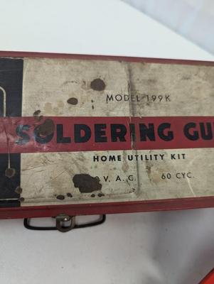 Vintage Soldering Gun Central Pneumatic Grinder Tap & Die Set 8 Piece Wire Wheels Brush Set