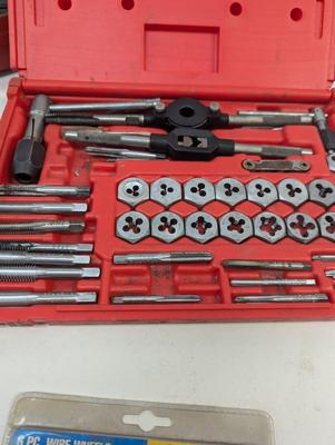 Vintage Soldering Gun Central Pneumatic Grinder Tap & Die Set 8 Piece Wire Wheels Brush Set