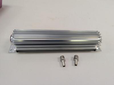 Aluminum Transmission Cooler 1/2" Chrome NPT 3/8"
