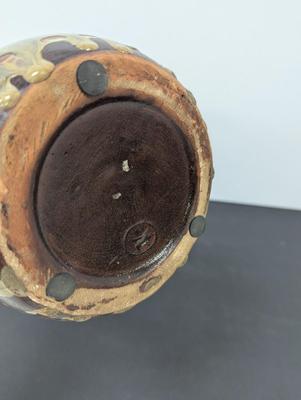 Glazed Marked Modern Ceramic Vase Approx 16 1/4" Tall #15