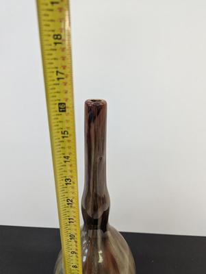 Glazed Marked Modern Ceramic Vase Approx 16 1/4" Tall #15