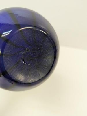 Hand Blown Cobalt Blue Vase Approx 13" Tall #20