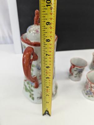 Hand Painted 1930's Era Geisha Girl Chocolate Set