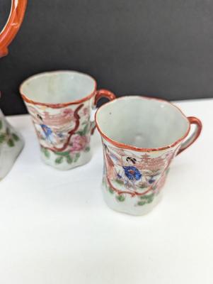 Hand Painted 1930's Era Geisha Girl Chocolate Set