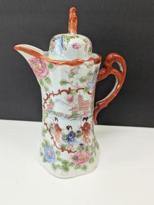 Hand Painted 1930's Era Geisha Girl Chocolate Set