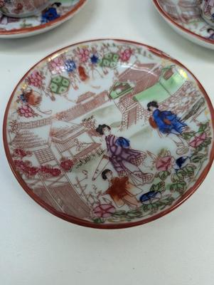 Hand Painted 1930's Era Geisha Girl Tea/Coffee Set