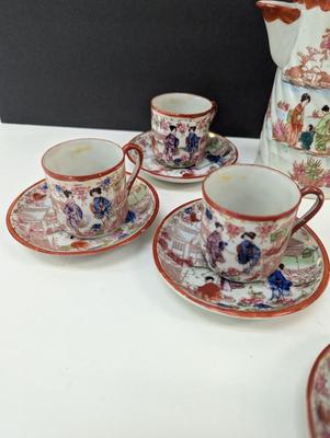 Hand Painted 1930's Era Geisha Girl Tea/Coffee Set