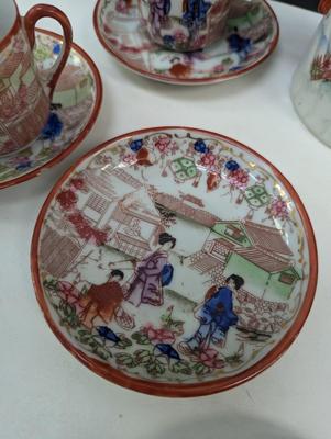 Hand Painted 1930's Era Geisha Girl Tea/Coffee Set