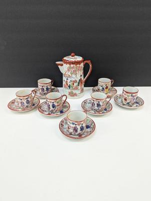 Hand Painted 1930's Era Geisha Girl Tea/Coffee Set