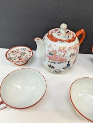 Hand Painted 1930's Era Geisha Girl Tea Set