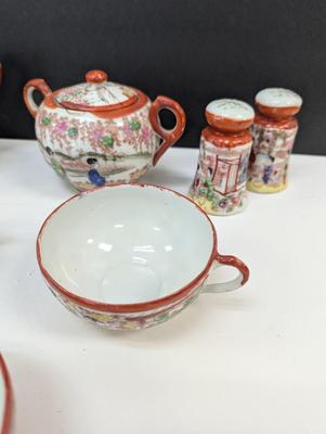 Hand Painted 1930's Era Geisha Girl Tea Set