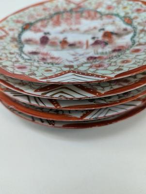 Hand Painted 1930's Era Geisha Girl Plates