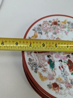 Hand Painted 1930's Era Geisha Girl Plates