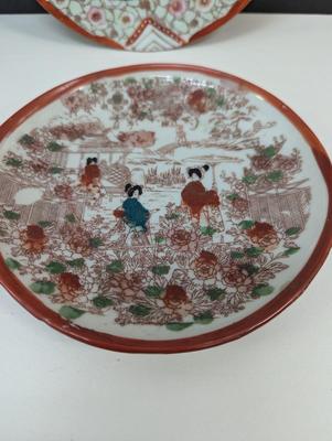 Hand Painted 1930's Era Geisha Girl Plates