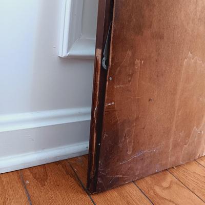 LOT 501: Vintage Wood Framed Mirror 1-1/2' x 2'