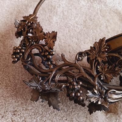 LOT 506: Vintage Brass Hanging Electric Lamp Fixture