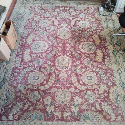 LOT 508: Floral Oriental-Style Area Rug 8' x 10-1/2'