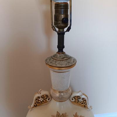 LOT 513: MCM Royal Worcester-Style Table Lamp