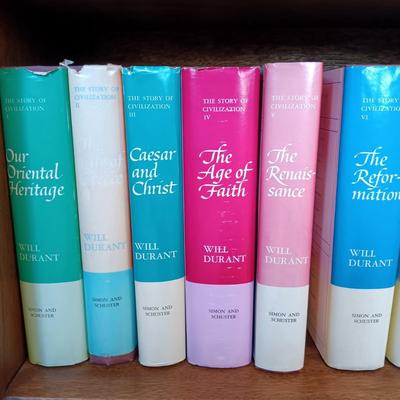 LOT 515: Will and Ariel Durant's 'The Story of Civilization' 1953 Volumes 1 - 10