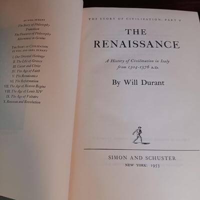 LOT 515: Will and Ariel Durant's 'The Story of Civilization' 1953 Volumes 1 - 10