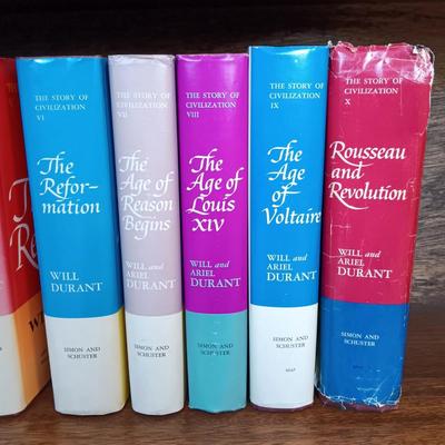 LOT 515: Will and Ariel Durant's 'The Story of Civilization' 1953 Volumes 1 - 10