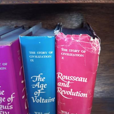 LOT 515: Will and Ariel Durant's 'The Story of Civilization' 1953 Volumes 1 - 10