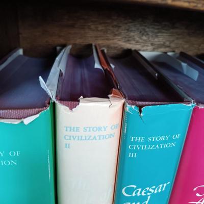 LOT 515: Will and Ariel Durant's 'The Story of Civilization' 1953 Volumes 1 - 10