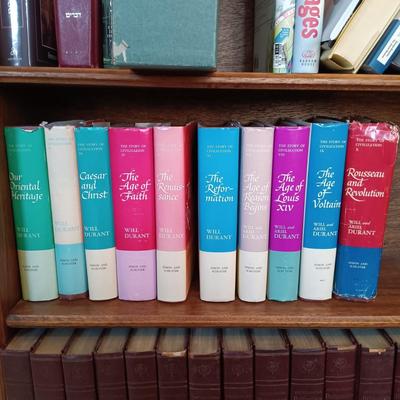LOT 515: Will and Ariel Durant's 'The Story of Civilization' 1953 Volumes 1 - 10