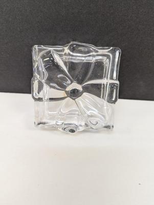 Crystal/Glass Trinket Jewelry Present Gift Box with Ribbon Bow Set