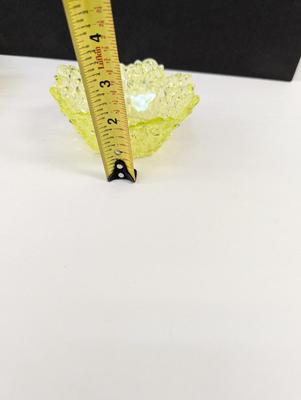 4 1/2" Compote Vaseline Bowls