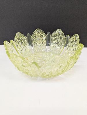 4 1/2" Compote Vaseline Bowls