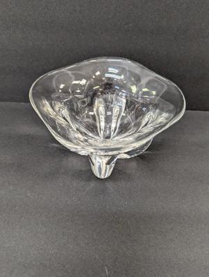 Vintage Orrefors Sweden Edward Hald Pinched Base Glass Bowl