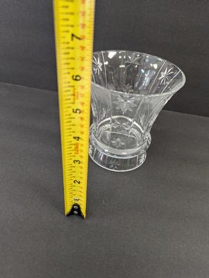 Etched Glass Crystal Vase