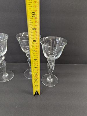 Vintage Crystal Wine Glasses