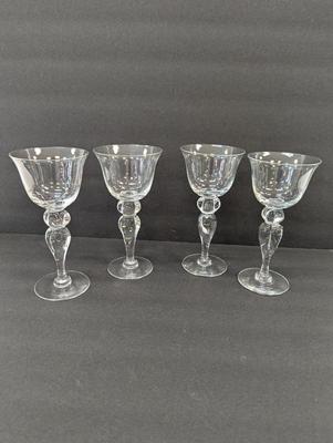 Vintage Crystal Wine Glasses