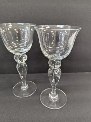 Vintage Crystal Wine Glasses