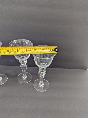 Vintage Crystal Wine Glasses