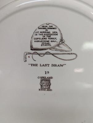 Spode England J F Herring Plates "The Last Draw" "Drawing The Dingle"