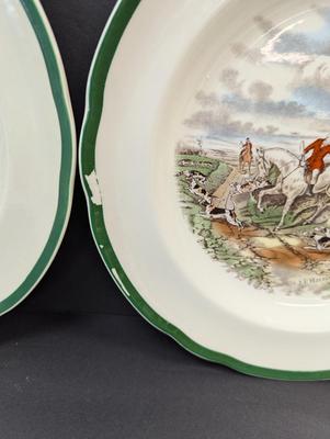 Spode England J F Herring Plates "Full Cry" "The Find"