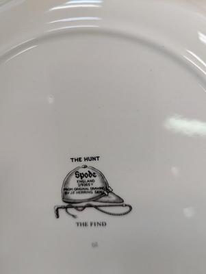 Spode England J F Herring Plates "Full Cry" "The Find"
