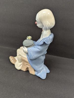 Lladro Nao Little Clown In Love Figurine With Box