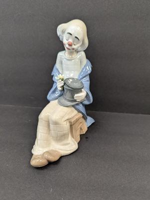 Lladro Nao Little Clown In Love Figurine With Box