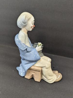 Lladro Nao Little Clown In Love Figurine With Box