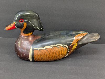 Orvis Decoys Exclusive Edition Big Sky Carvers Signed Large Wooden Duck Decoy