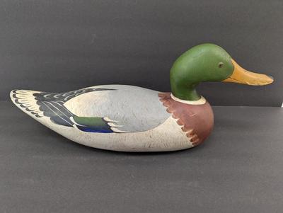 Signed Wooden Duck Decoy
