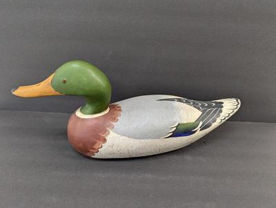 Signed Wooden Duck Decoy